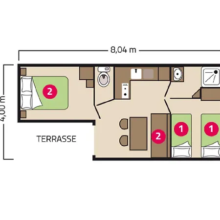 Le Petit Rocher Camping Longeville-sur-Mer
