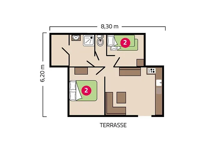 Le Petit Rocher 营地 4*