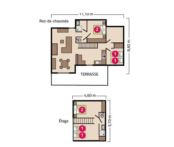 Le Petit Rocher 4* 滨海隆热维勒