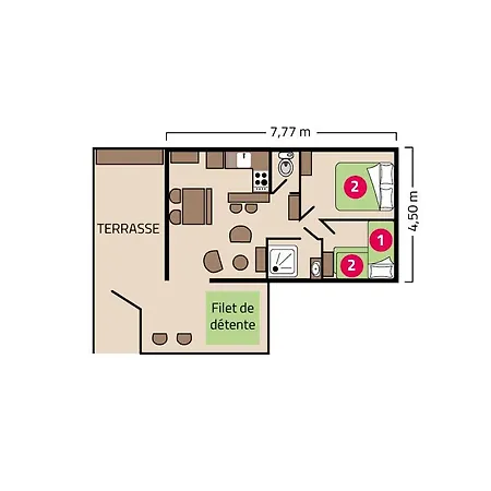 مكان تخييم Le Petit Rocher لونجفيل-سور-مير